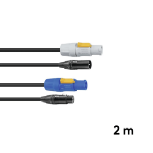 Câble Combi Pcon/DMX - 2M - 5Broches