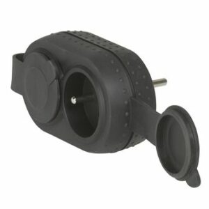Doublette Multiprise 2 x 2P+T 16A IP44 - Noir