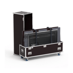 Flight-Case pour deux écrans plat 54 à 75"