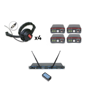 Ensemble x4 intercom Filaire - 1 canal