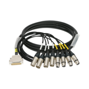 Câble 8CH AES/EBU 25p D-Sub vers 4/4x XLR M/F