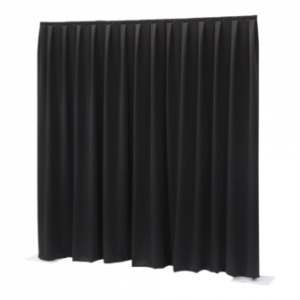 Rideau WENTEX Noir 300g/m²  Plissé- 3MHx4ML