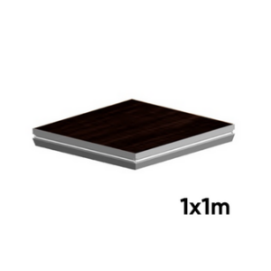 Praticable int/ext 1x1m - 500kg/m² - Noir
