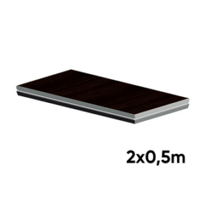Praticable int/ext 2x0.5m - 500kg/m² - Noir