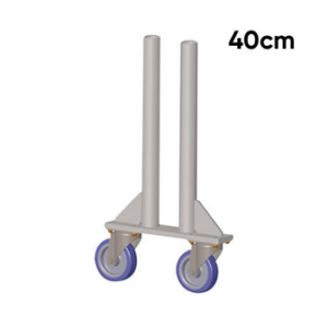 Roue H:40Cm - Double pied ASD + Freins