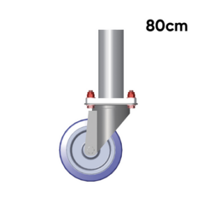 Roue H:80Cm + Freins pour Prat. ASD