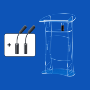Pupitre Design PUNG en Plexi / Avec Micros