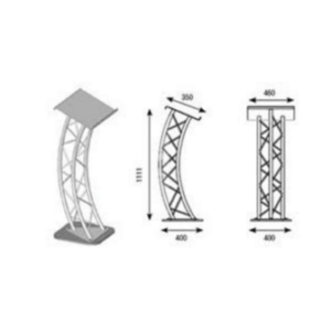 Pupitre ASD TECH en Aluminium